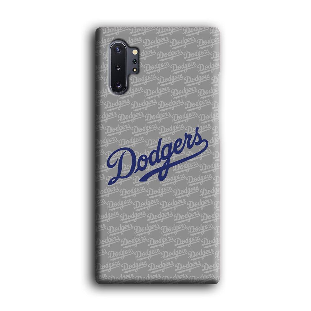 Los Angeles Dodgers Grey Patern Word Samsung Galaxy Note 10 Plus Case-Oxvistore