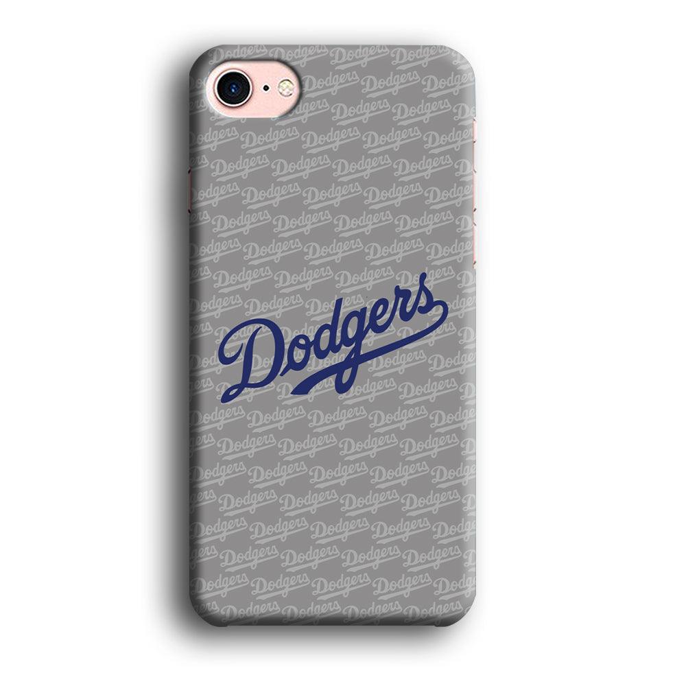 Los Angeles Dodgers Grey Patern Word iPhone 8 Case-Oxvistore