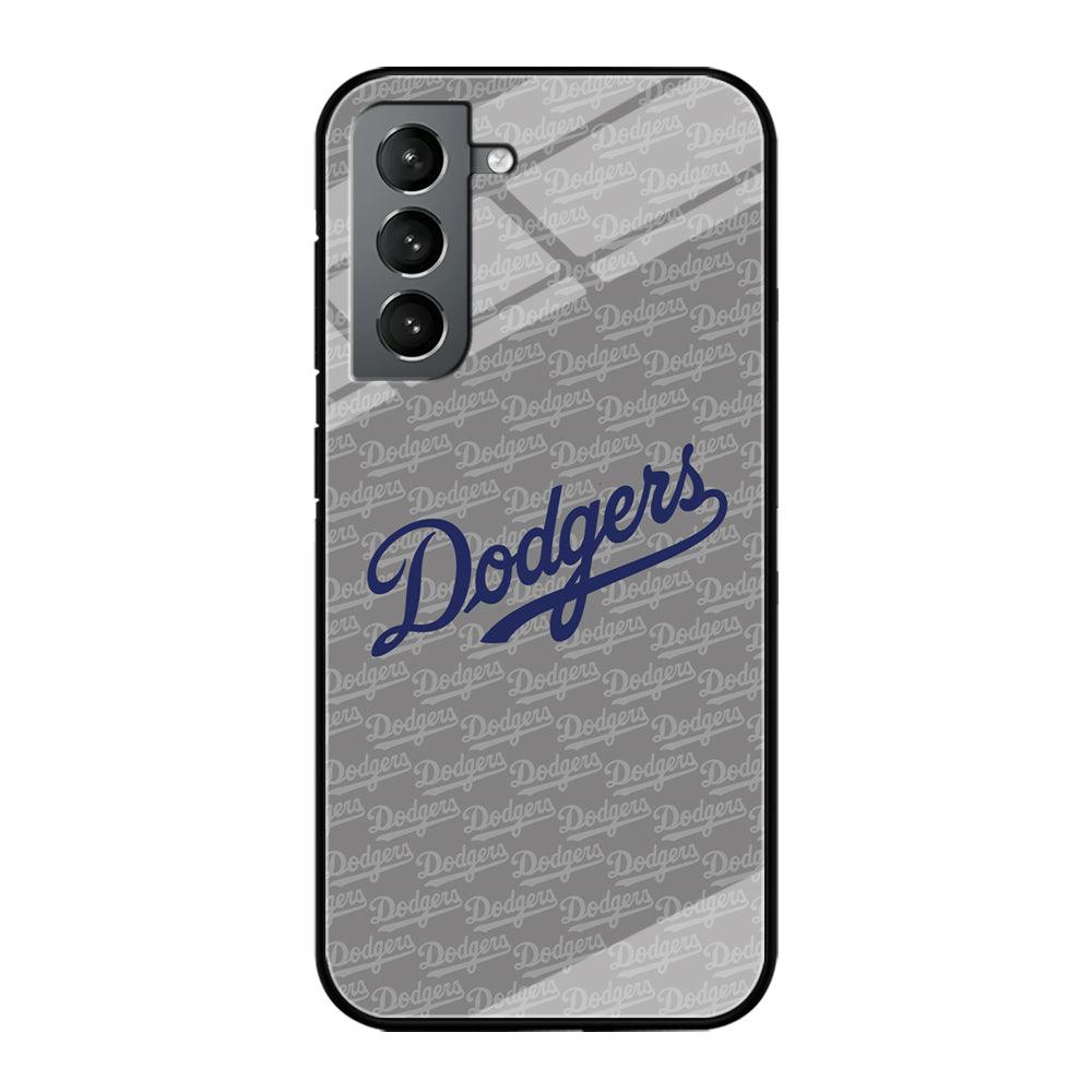 Los Angeles Dodgers Grey Patern Word Samsung Galaxy S21 Plus Case-Oxvistore