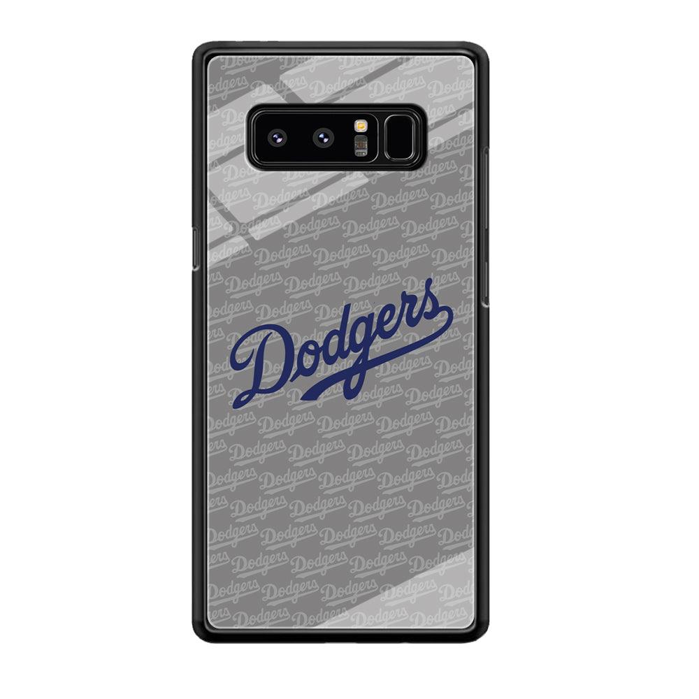 Los Angeles Dodgers Grey Patern Word Samsung Galaxy Note 8 Case-Oxvistore