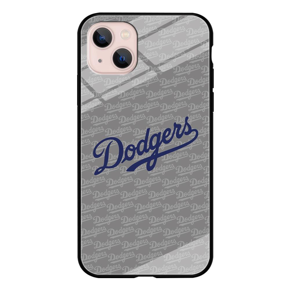 Los Angeles Dodgers Grey Patern Word iPhone 13 Case-Oxvistore