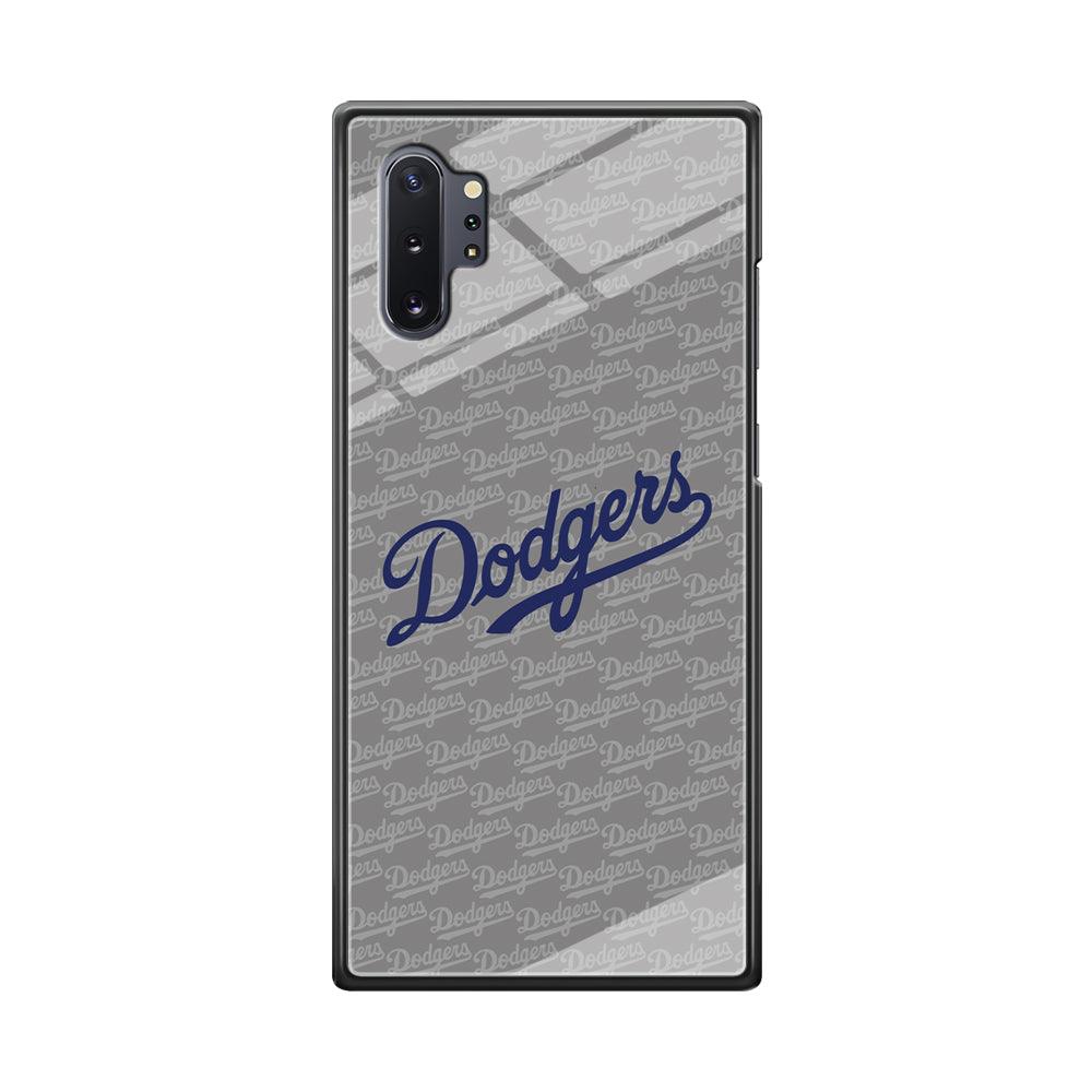 Los Angeles Dodgers Grey Patern Word Samsung Galaxy Note 10 Plus Case-Oxvistore