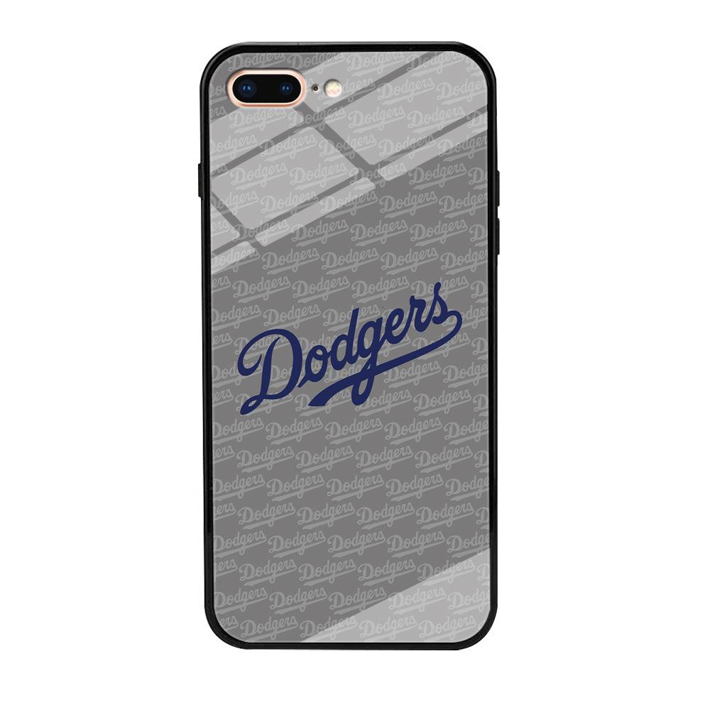 Los Angeles Dodgers Grey Patern Word iPhone 7 Plus Case-Oxvistore