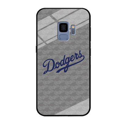 Los Angeles Dodgers Grey Patern Word Samsung Galaxy S9 Case-Oxvistore