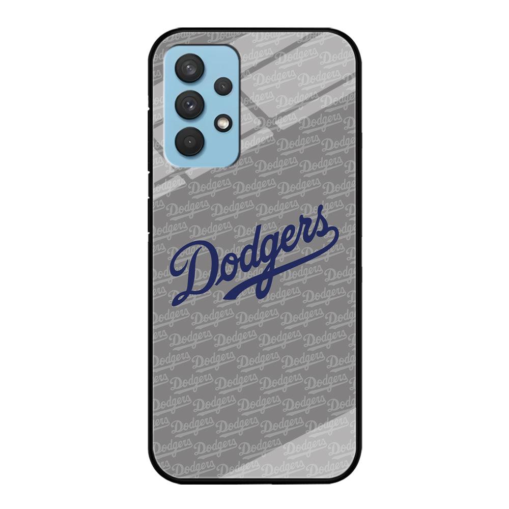 Los Angeles Dodgers Grey Patern Word Samsung Galaxy A32 Case-Oxvistore