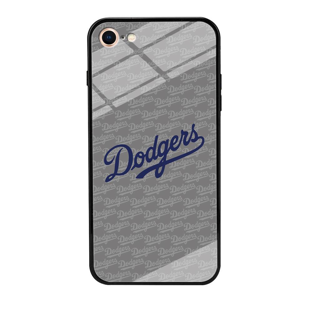 Los Angeles Dodgers Grey Patern Word iPhone 8 Case-Oxvistore