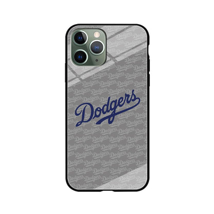 Los Angeles Dodgers Grey Patern Word iPhone 11 Pro Case-Oxvistore