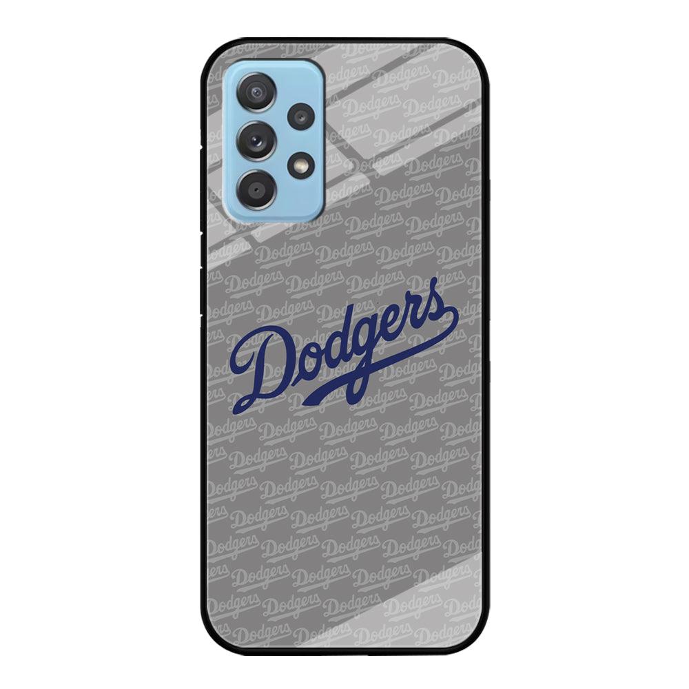 Los Angeles Dodgers Grey Patern Word Samsung Galaxy A52 Case-Oxvistore