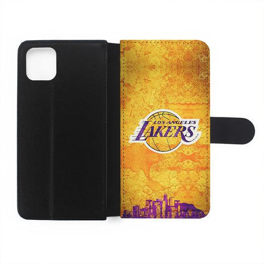 Los Angeles Lakers Pattern Flip Wallet Phone Case