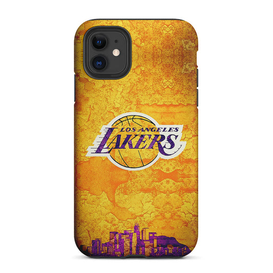 Los Angeles Lakers Pattern 2 in 1 Tough Phone Case