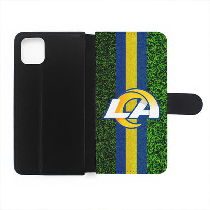 Los Angeles Rams Grassy Flip Wallet Phone Case