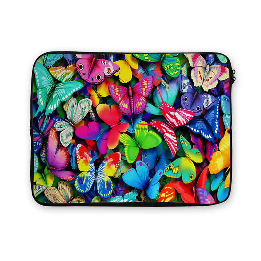 Lots of Colorful Butterflies Laptop Sleeve Protective Cover