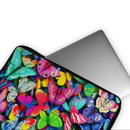 Lots of Colorful Butterflies Laptop Sleeve Protective Cover