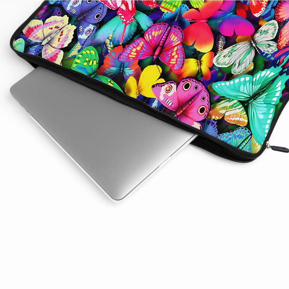 Lots of Colorful Butterflies Laptop Sleeve Protective Cover