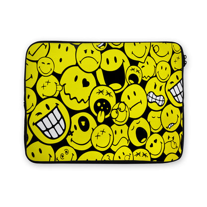 Lots of Emojis Face Laptop Sleeve Protective Cover