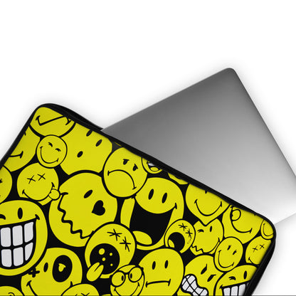 Lots of Emojis Face Laptop Sleeve Protective Cover