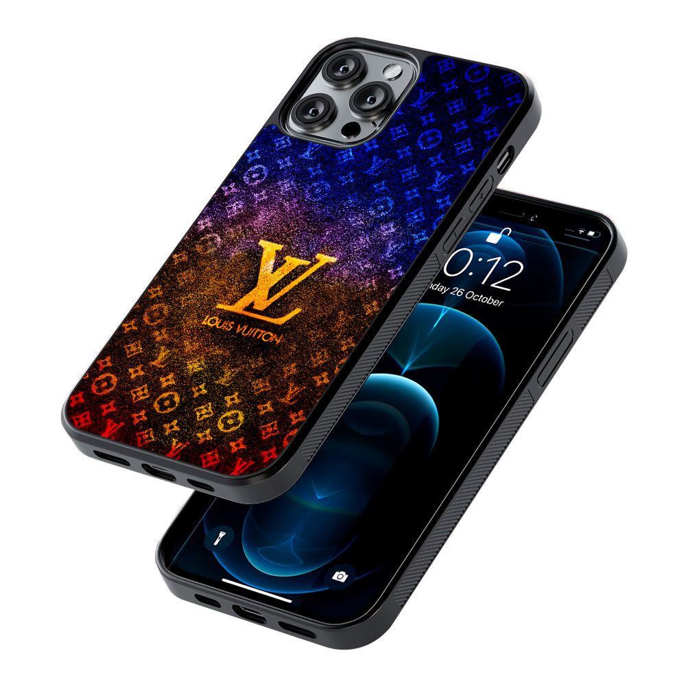 Louis Vuitton Abstract Colorful 2D Rubber Phone Case-Oxvistore