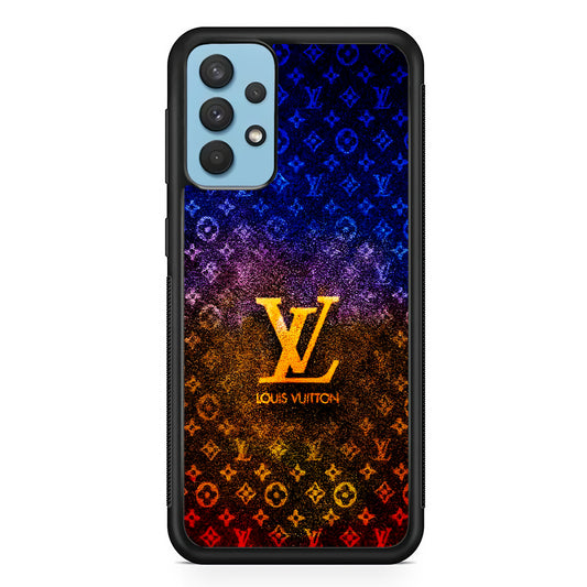 Louis Vuitton Abstract Colorful Samsung Galaxy A32 Case-Rubber White (2D Case)-Oxvistore