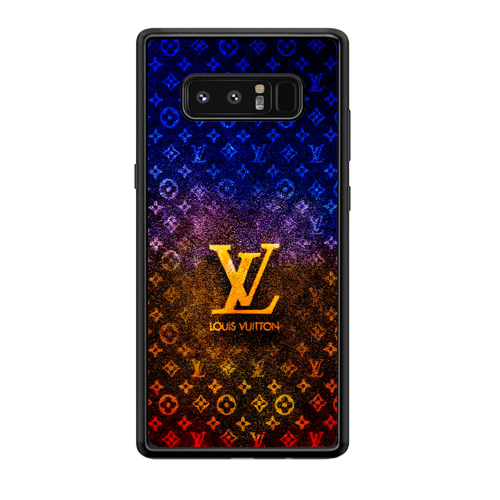 Louis Vuitton Abstract Colorful Samsung Galaxy Note 8 Case-Rubber Black (2D Case)-Oxvistore