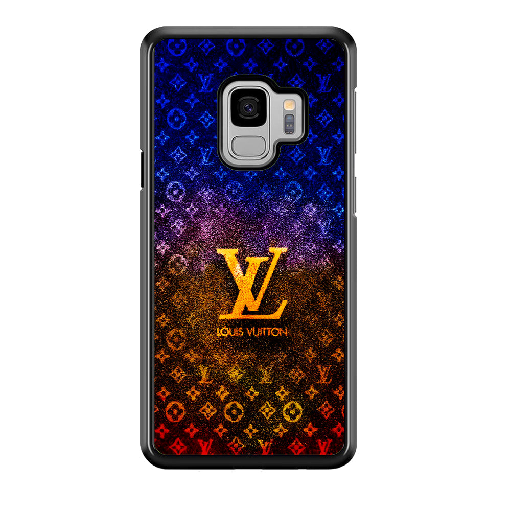 Louis Vuitton Abstract Colorful Samsung Galaxy S9 Case-Rubber Black (2D Case)-Oxvistore