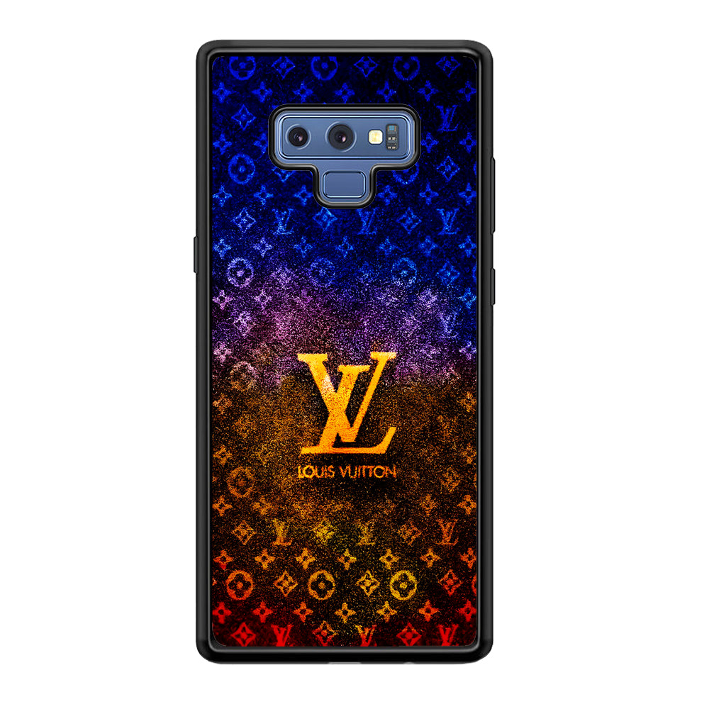 Louis Vuitton Abstract Colorful Samsung Galaxy Note 9 Case-Rubber Black (2D Case)-Oxvistore