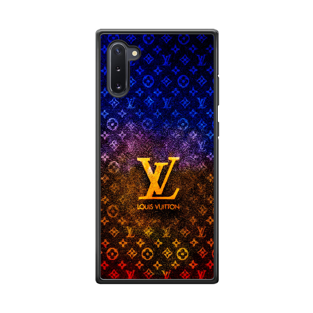 Louis Vuitton Abstract Colorful Samsung Galaxy Note 10 Case-Rubber White (2D Case)-Oxvistore