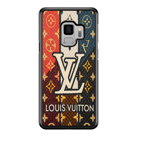Louis Vuitton Aesthetic Luxury Samsung Galaxy S9 Case-Rubber Black (2D Case)-Oxvistore