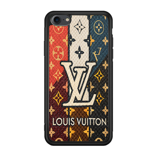 Louis Vuitton Aesthetic Luxury iPhone 8 Case-Rubber Black (2D Case)-Oxvistore