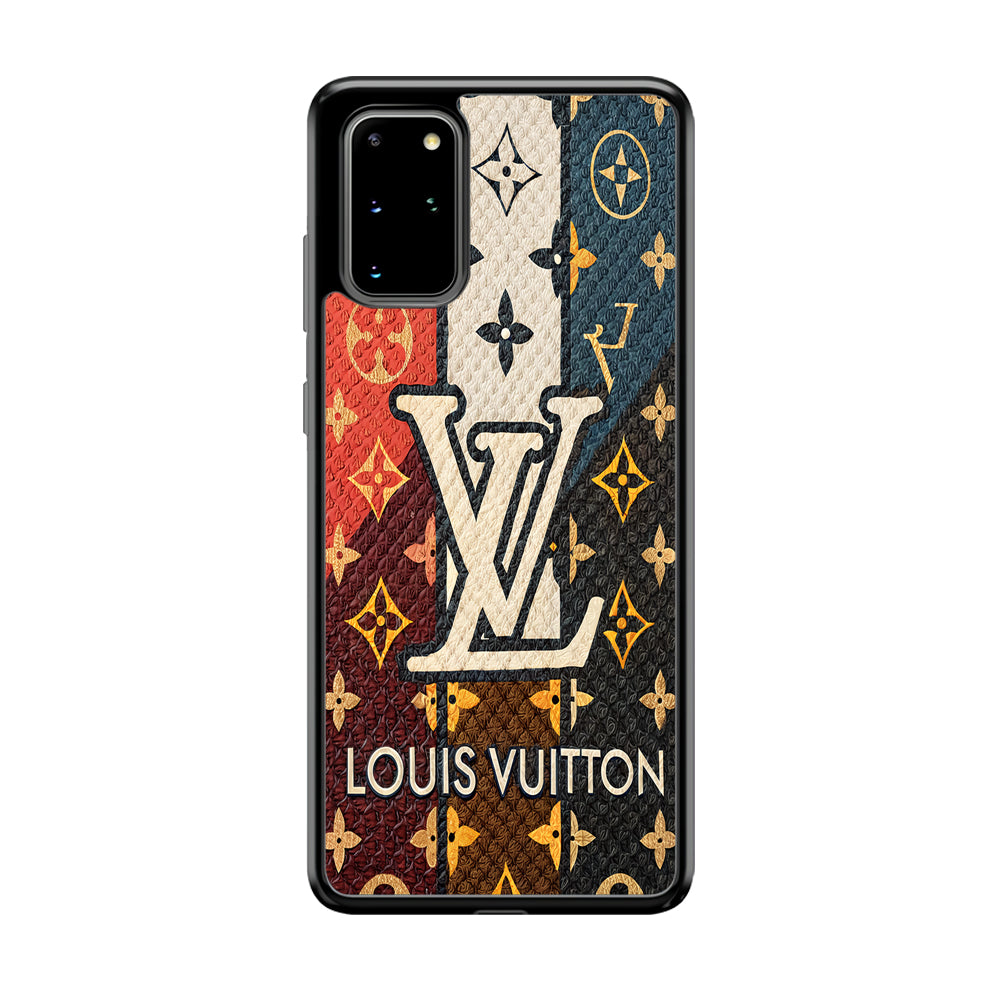 Louis Vuitton Aesthetic Luxury Samsung Galaxy S20 Plus Case-Rubber Black (2D Case)-Oxvistore