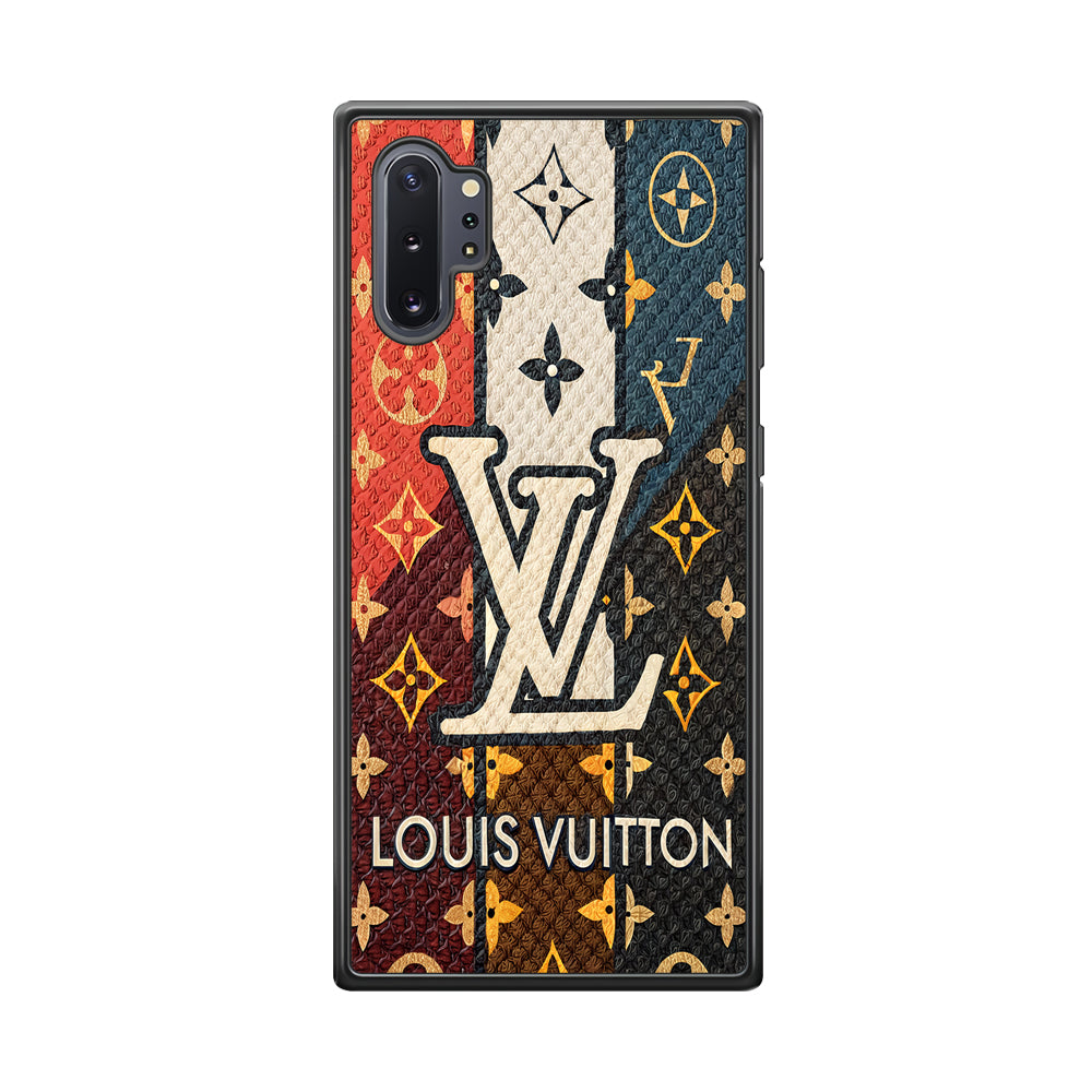 Louis Vuitton Aesthetic Luxury Samsung Galaxy Note 10 Plus Case-Rubber Black (2D Case)-Oxvistore