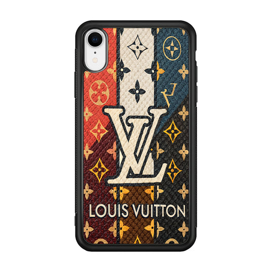 Louis Vuitton Aesthetic Luxury iPhone XR Case-Rubber Black (2D Case)-Oxvistore