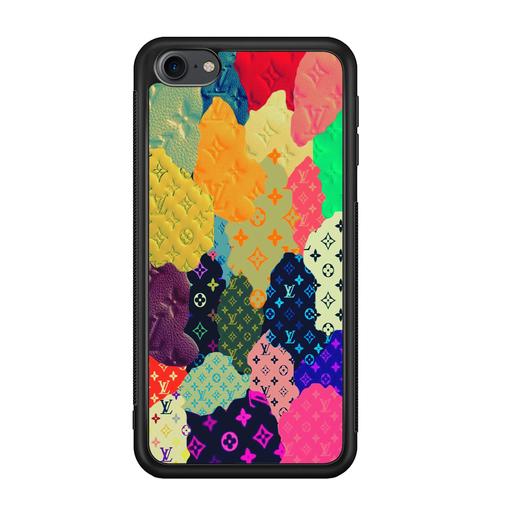 Louis Vuitton Aesthetic Pattern iPod Touch 6 Case-Rubber Black (2D Case)-Oxvistore