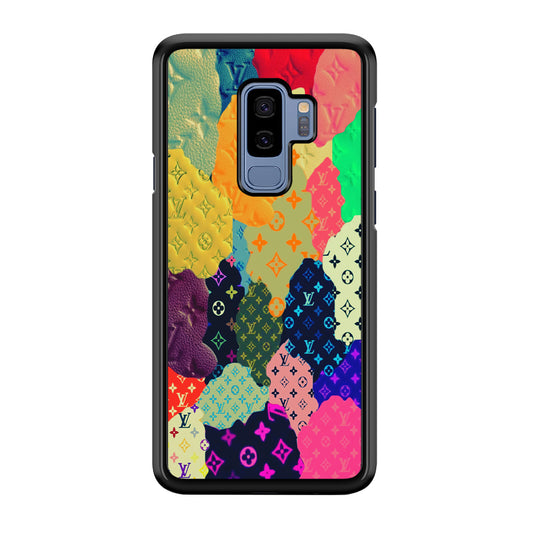 Louis Vuitton Aesthetic Pattern Samsung Galaxy S9 Plus Case-Rubber Black (2D Case)-Oxvistore