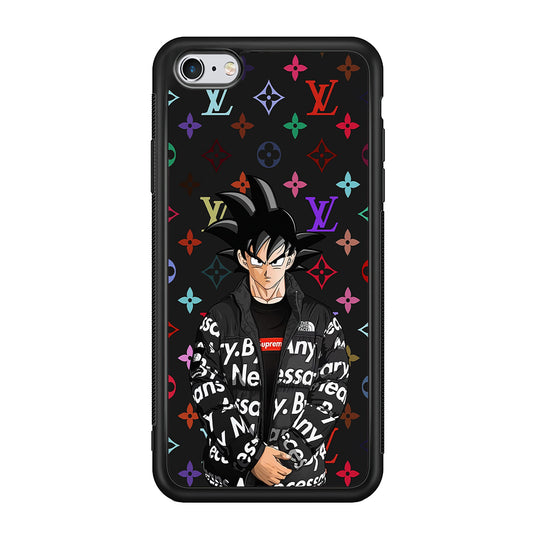 Louis Vuitton Goku Hypebeast iPhone 6 | 6s Case-Rubber Black (2D Case)-Oxvistore