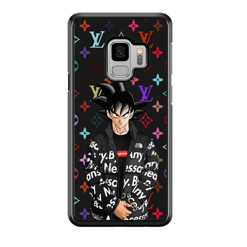 Louis Vuitton Goku Hypebeast Samsung Galaxy S9 Case-Rubber Black (2D Case)-Oxvistore