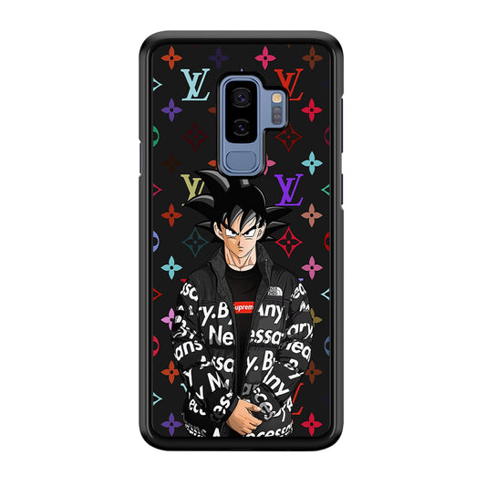 Louis Vuitton Goku Hypebeast Samsung Galaxy S9 Plus Case-Rubber Black (2D Case)-Oxvistore