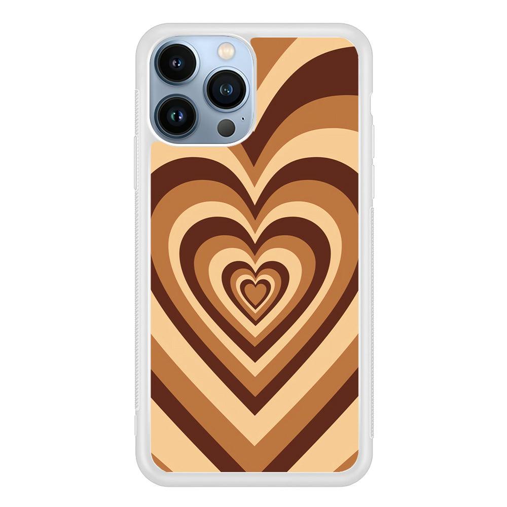 Love Wave Brown iPhone 13 Pro Case-Oxvistore