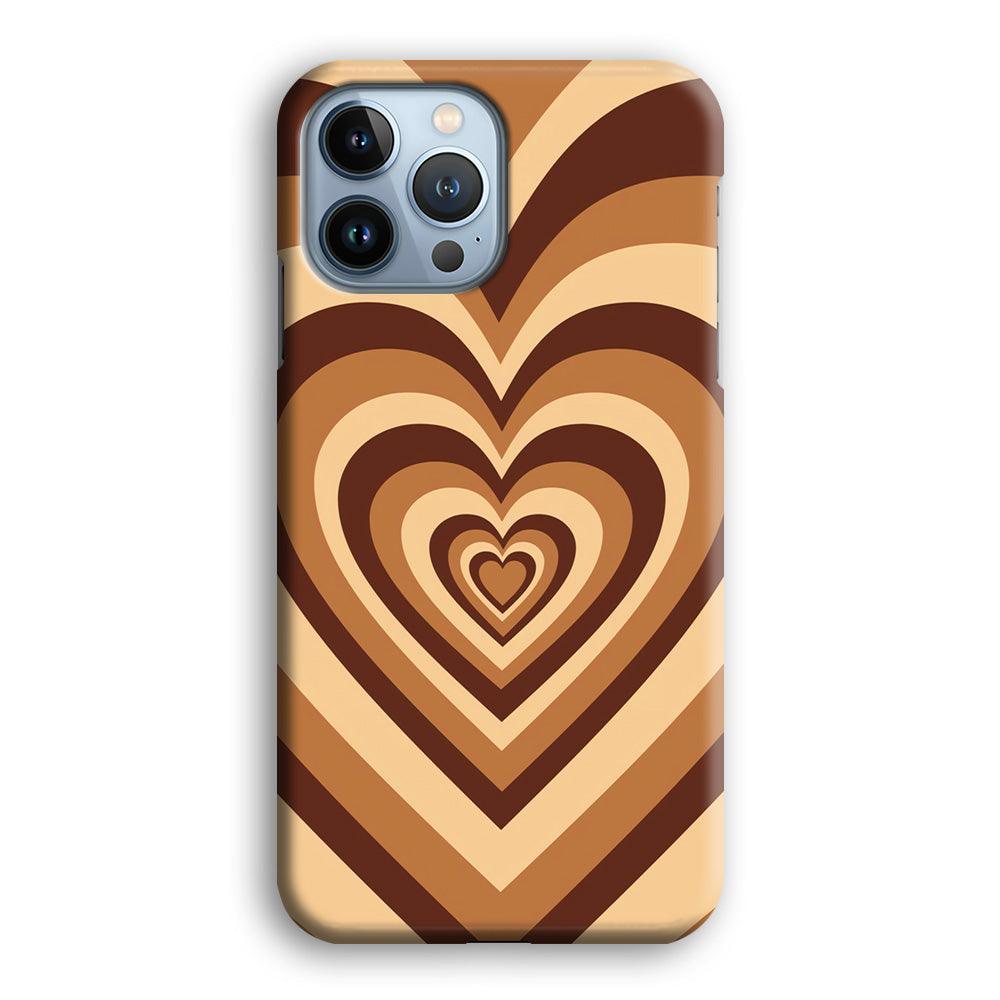 Love Wave Brown iPhone 14 Pro Max Case-Oxvistore