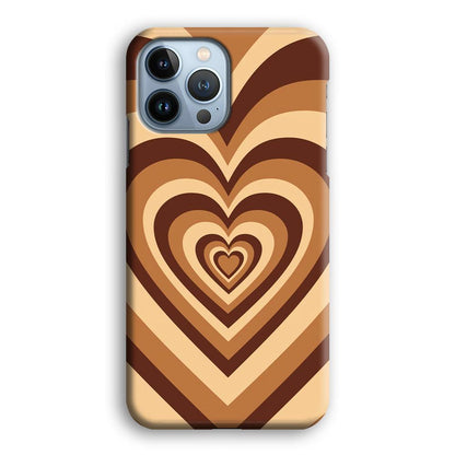 Love Wave Brown iPhone 14 Pro Max Case-Oxvistore