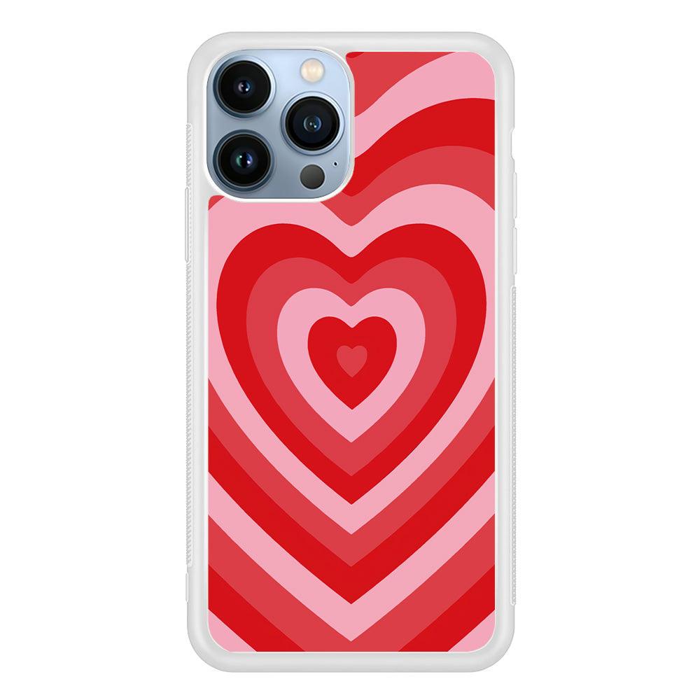 Love Wave Red iPhone 14 Pro Max Case-Oxvistore