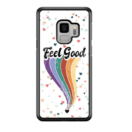 Love Feel Good Samsung Galaxy S9 Case-Rubber White (2D Case)-Oxvistore