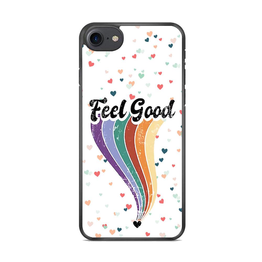 Love Feel Good iPhone 7 Case-Rubber Black (2D Case)-Oxvistore
