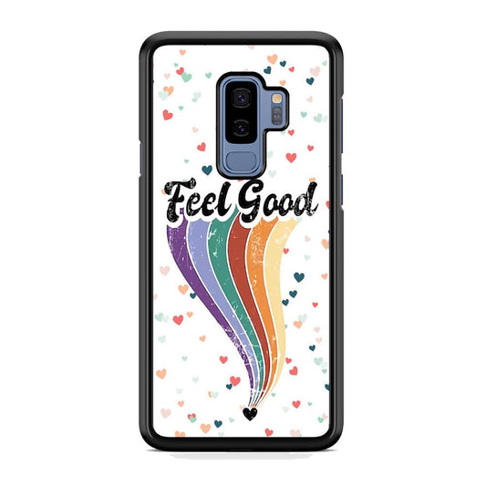 Love Feel Good Samsung Galaxy S9 Plus Case-Rubber Black (2D Case)-Oxvistore
