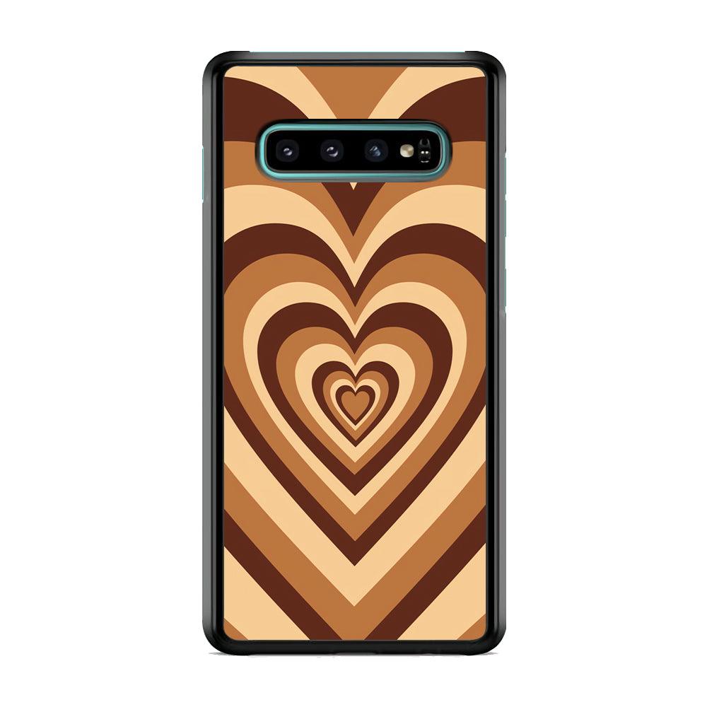 Love Wave Brown Samsung Galaxy S10 Case-Oxvistore