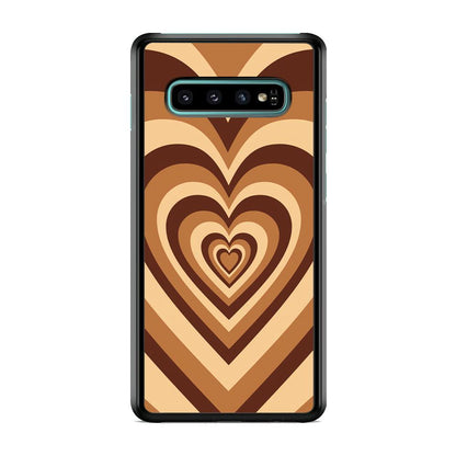 Love Wave Brown Samsung Galaxy S10 Case-Oxvistore