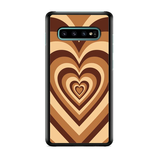 Love Wave Brown Samsung Galaxy S10 Case-Oxvistore