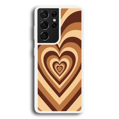 Love Wave Brown Samsung Galaxy S21 Ultra Case-Oxvistore