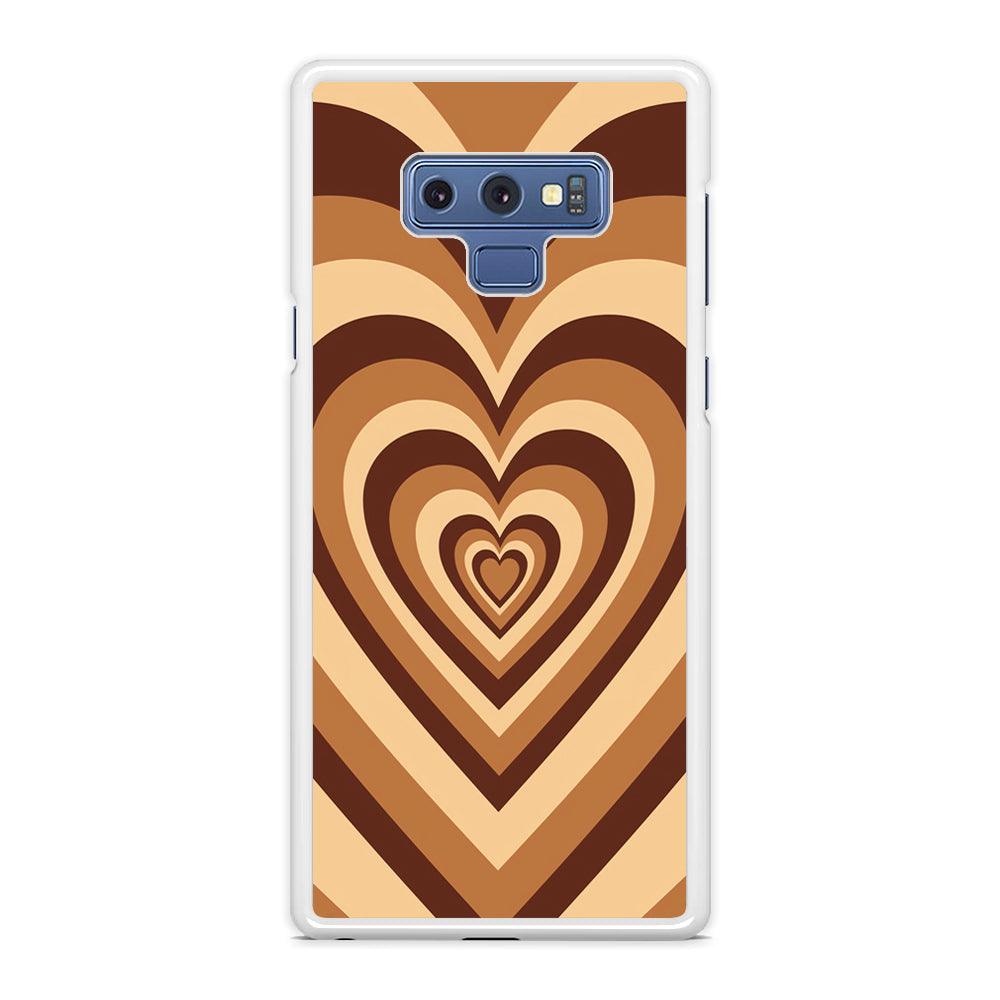 Love Wave Brown Samsung Galaxy Note 9 Case-Oxvistore