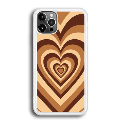 Love Wave Brown iPhone 12 Pro Case-Oxvistore