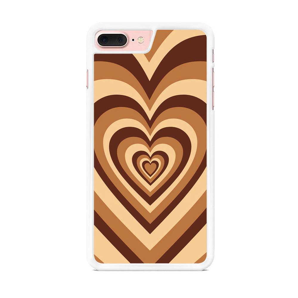 Love Wave Brown iPhone 8 Plus Case-Oxvistore